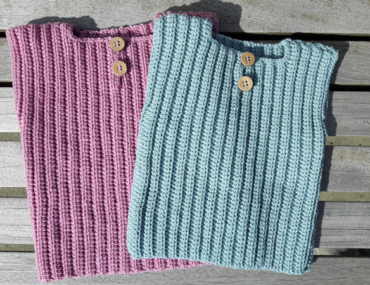 hæklet babyvest