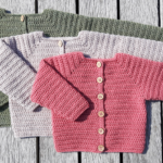 hæklet baby cardigan