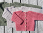 hæklet baby cardigan