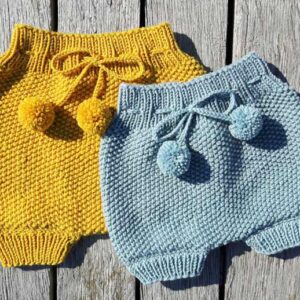 Strikkede Baby Bloomers